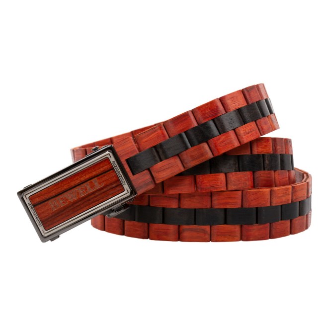Wooden Belt Bewell 1 Red -Black 32